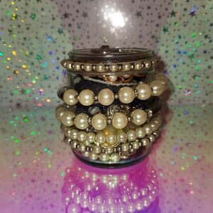 Elegant Pearl Bracelet Set